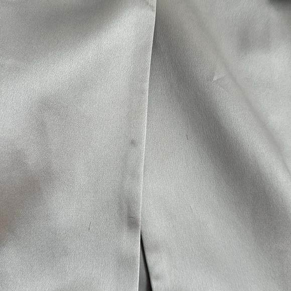 Biya Johnny Was Silver silk embroidered coat size medium - Picture 9 of 10